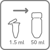 1.5ml～50mlのアイコン